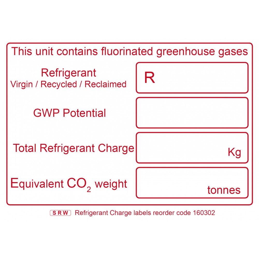 Charge detail labels pack 25