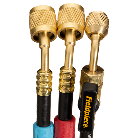 Fieldpiece HR3C 1/4 Low Loss Refrigerant Hose Set - Image 8